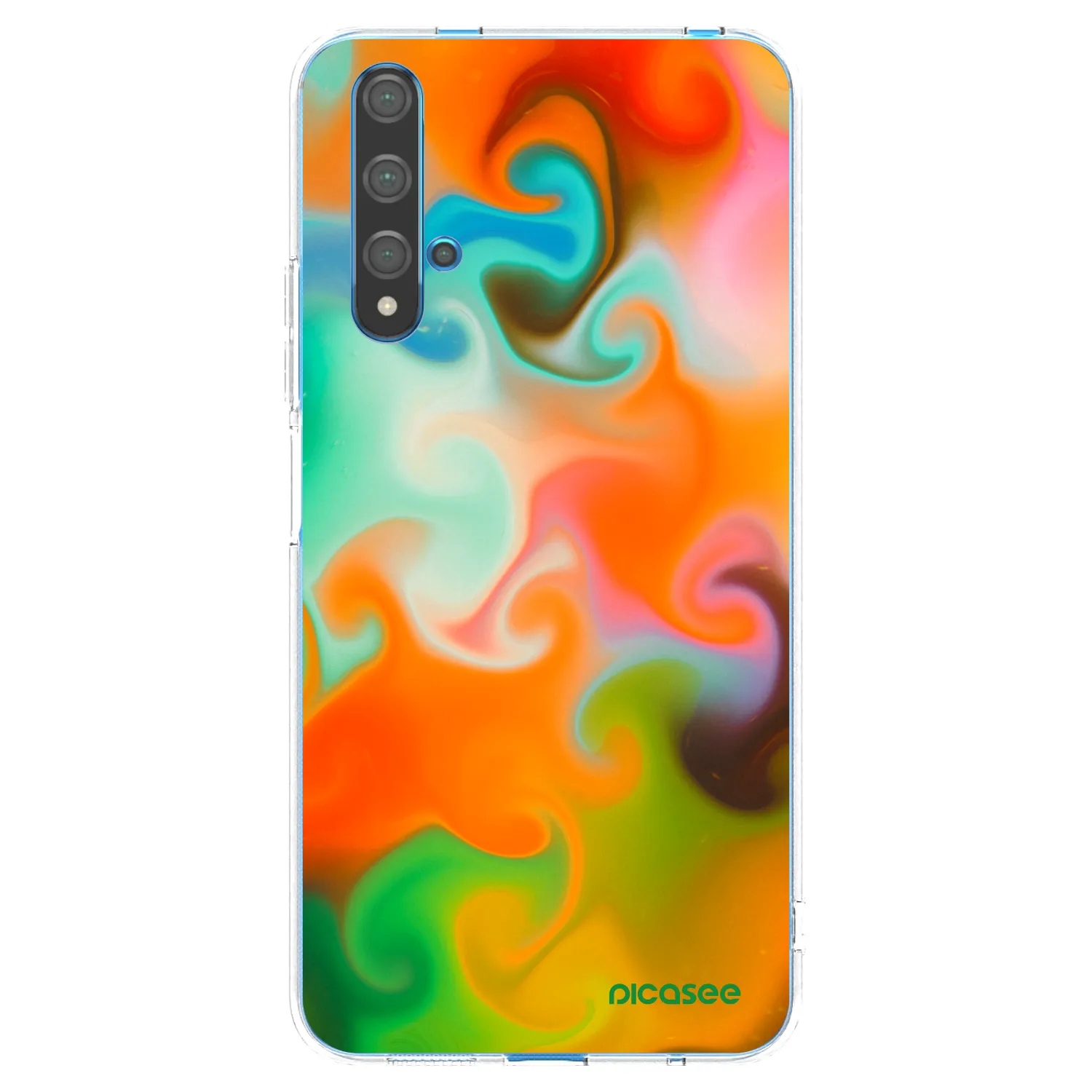 Picasee διαφανής θήκη σιλικόνης Huawei Nova 5T - Juice