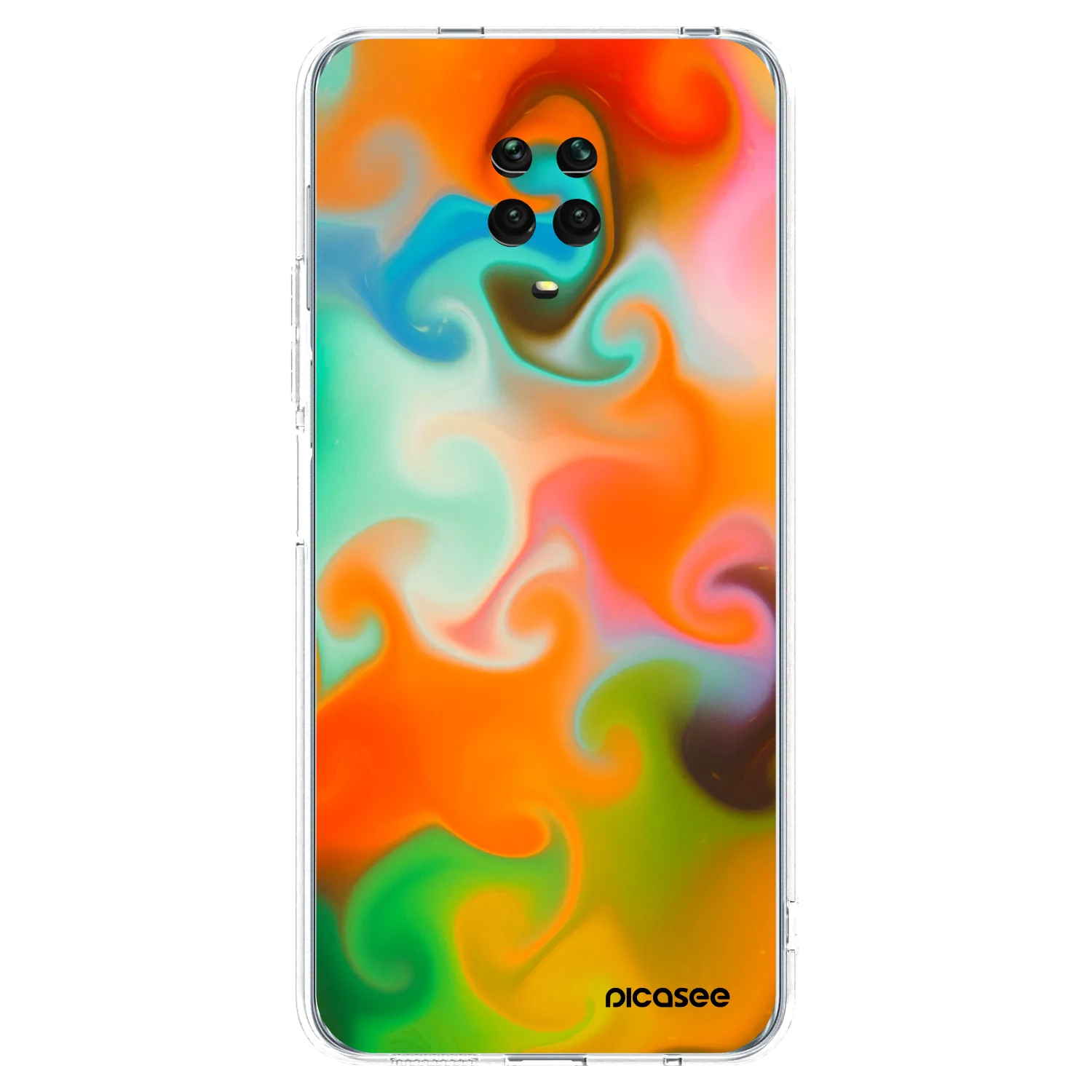 Picasee διαφανής θήκη σιλικόνης Xiaomi Redmi Note 9S - Juice