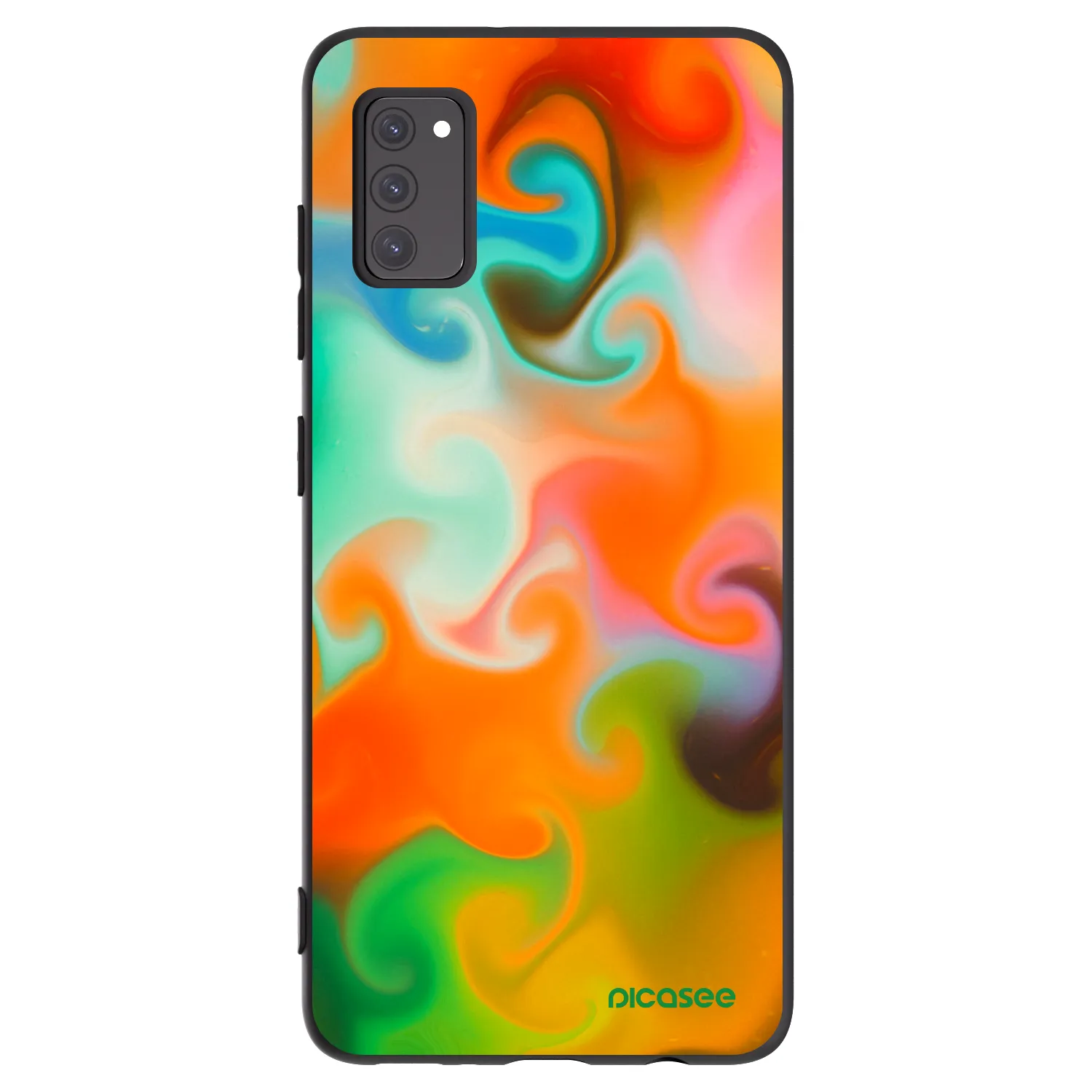 Picasee Μαύρη θήκη σιλικόνης για Samsung Galaxy A41 A415F - Juice