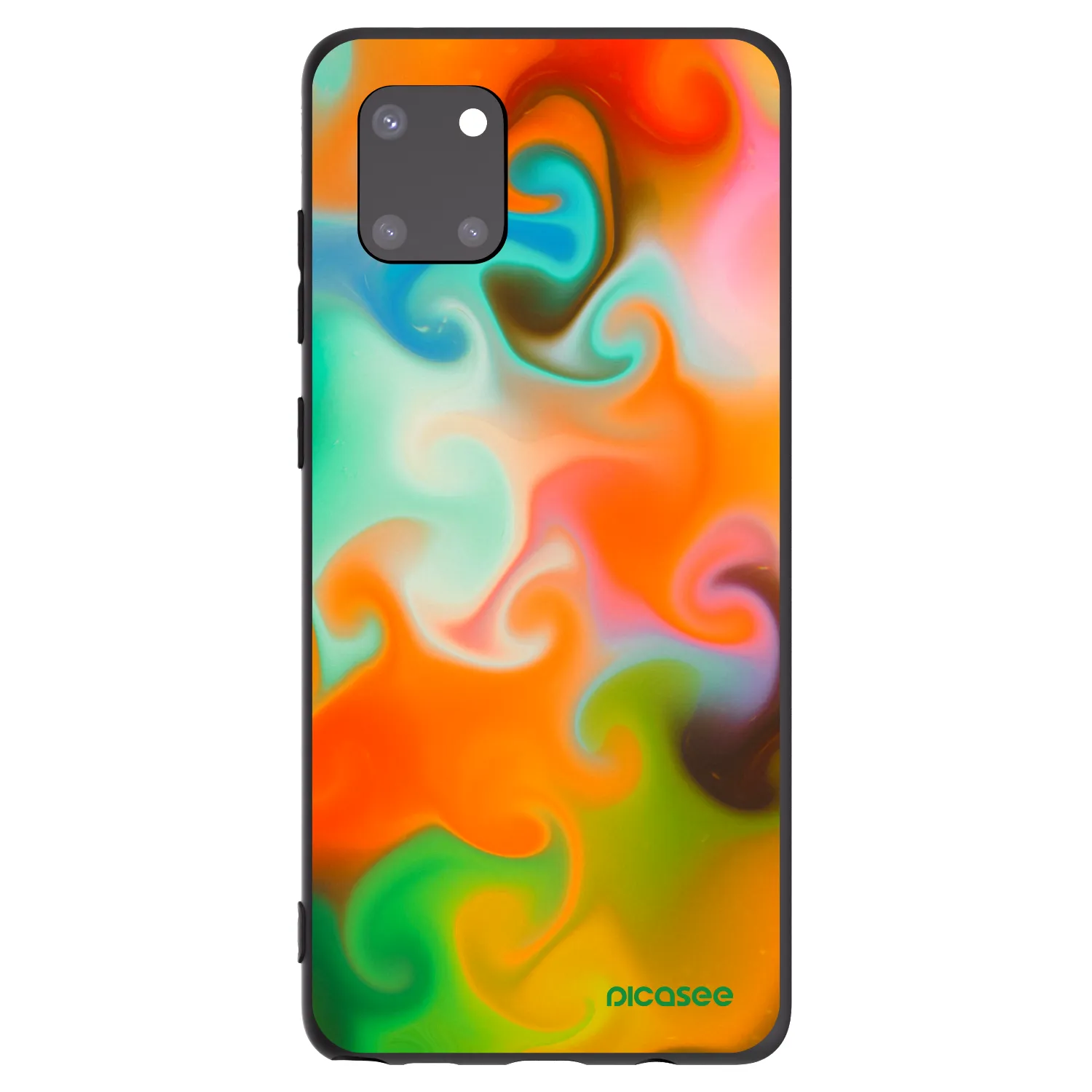 Picasee Μαύρη θήκη σιλικόνης για Samsung Galaxy Note 10 Lite N770F - Juice