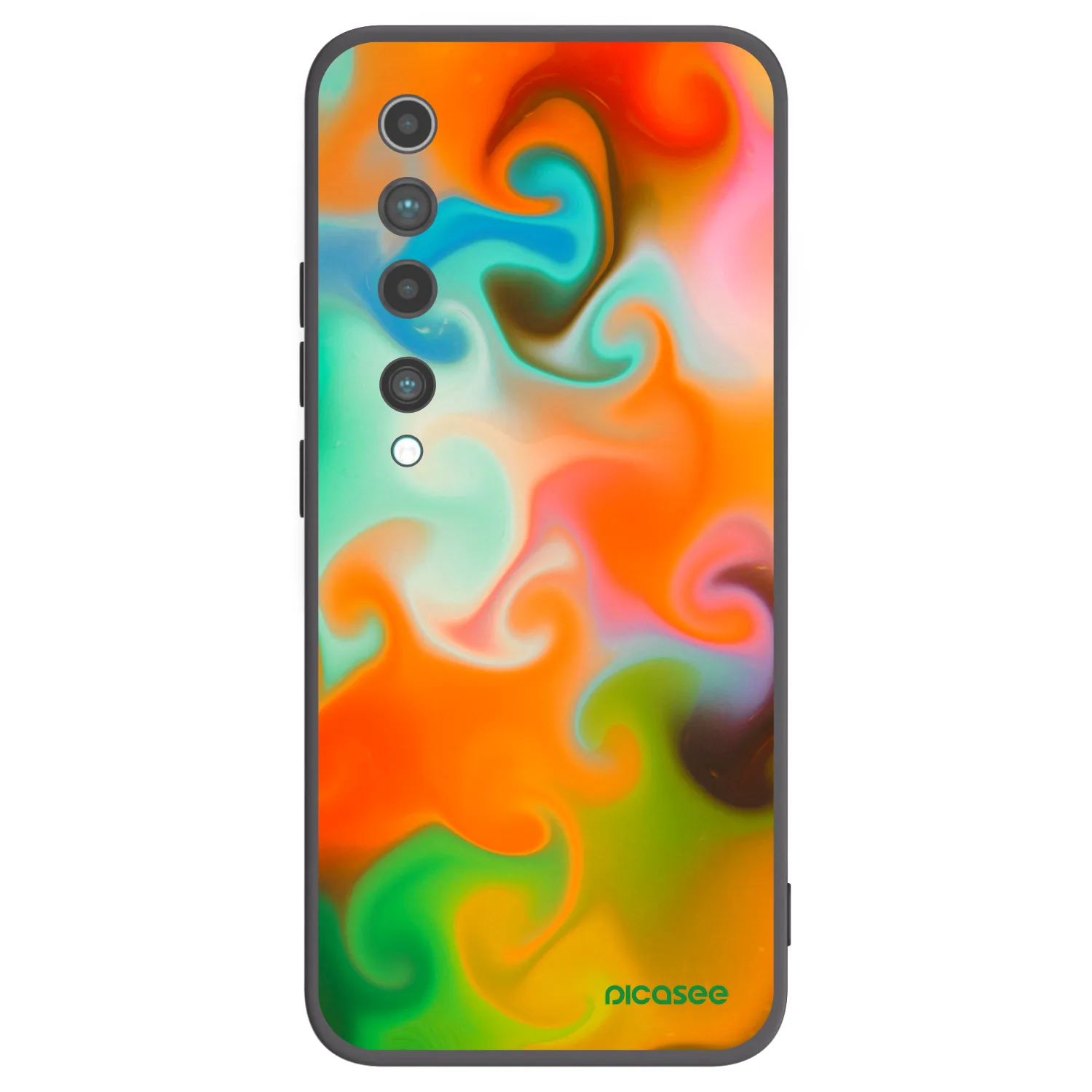 Picasee Μαύρη θήκη σιλικόνης για Xiaomi Mi 10 - Juice