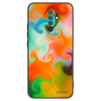 Picasee Μαύρη θήκη σιλικόνης για Xiaomi Redmi 9 - Juice