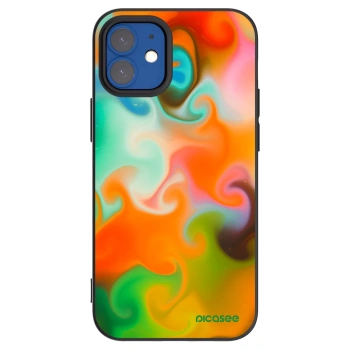 Picasee Μαύρη θήκη σιλικόνης για Apple iPhone 12 mini - Juice