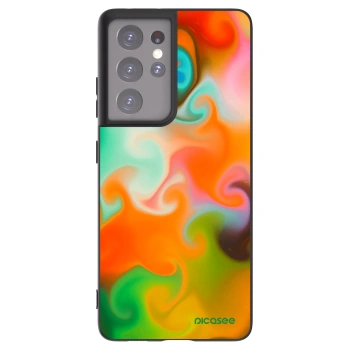 Picasee Μαύρη θήκη σιλικόνης για Samsung Galaxy S21 Ultra 5G G998B - Juice