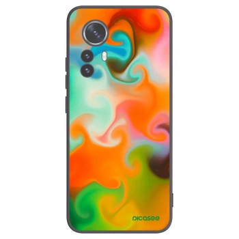 Picasee Μαύρη θήκη σιλικόνης για Xiaomi 12 Pro - Juice