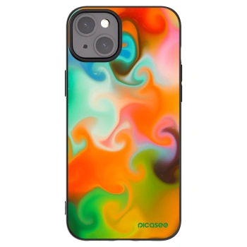 Picasee Μαύρη θήκη σιλικόνης για Apple iPhone 15 Plus - Juice