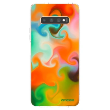 Picasee διαφανής θήκη σιλικόνης Samsung Galaxy S10 Plus G975 - Juice