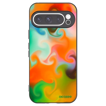 Picasee Μαύρη θήκη σιλικόνης για Google Pixel 9 Pro - Juice