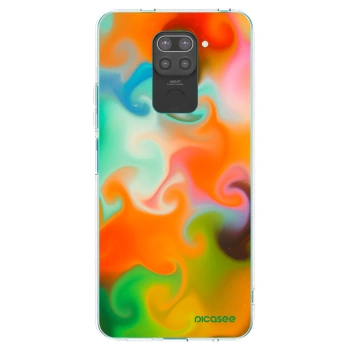 Picasee Μαύρη θήκη σιλικόνης για Xiaomi Redmi Note 9 - Juice