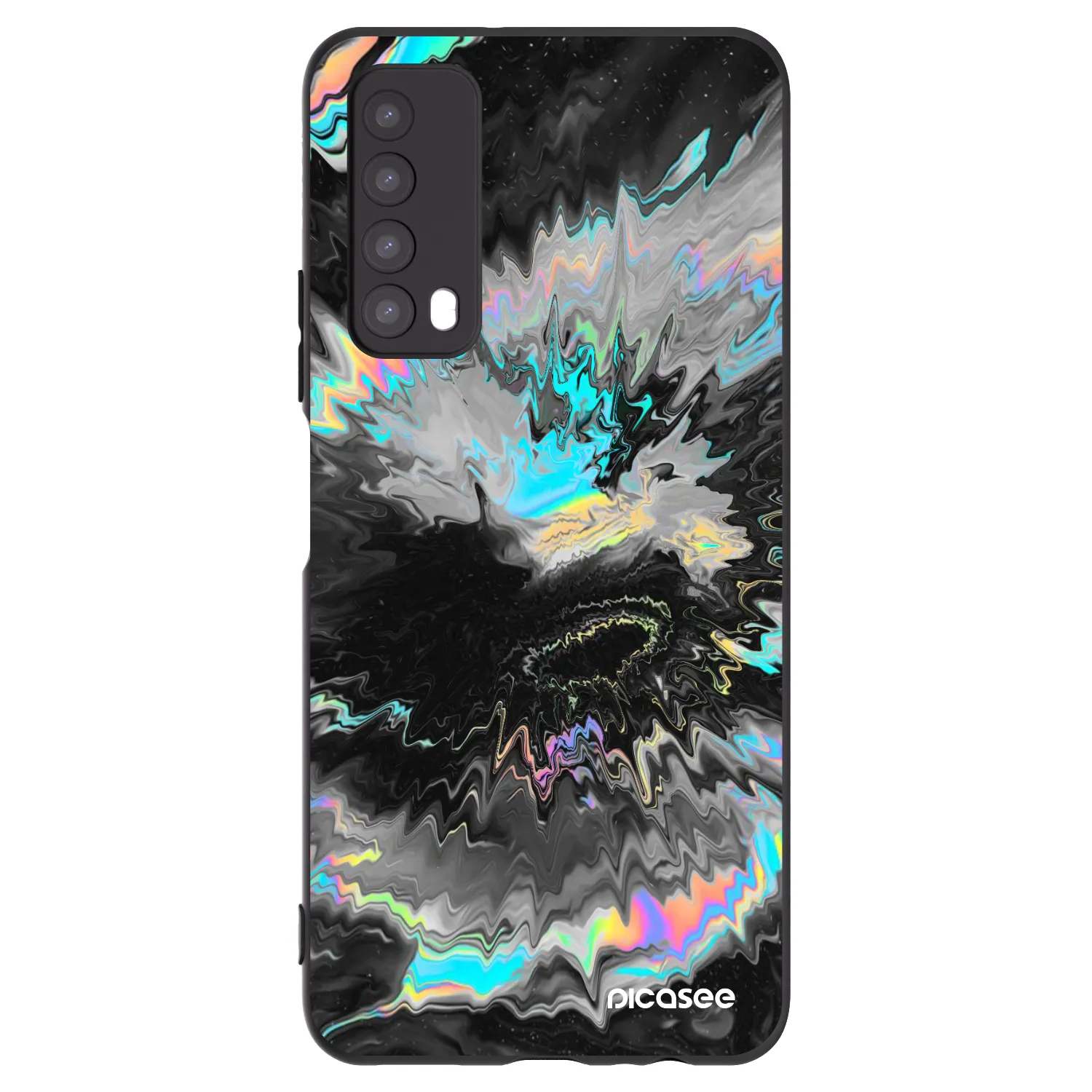 Picasee Μαύρη θήκη σιλικόνης για Huawei P Smart 2021 - Magnetic