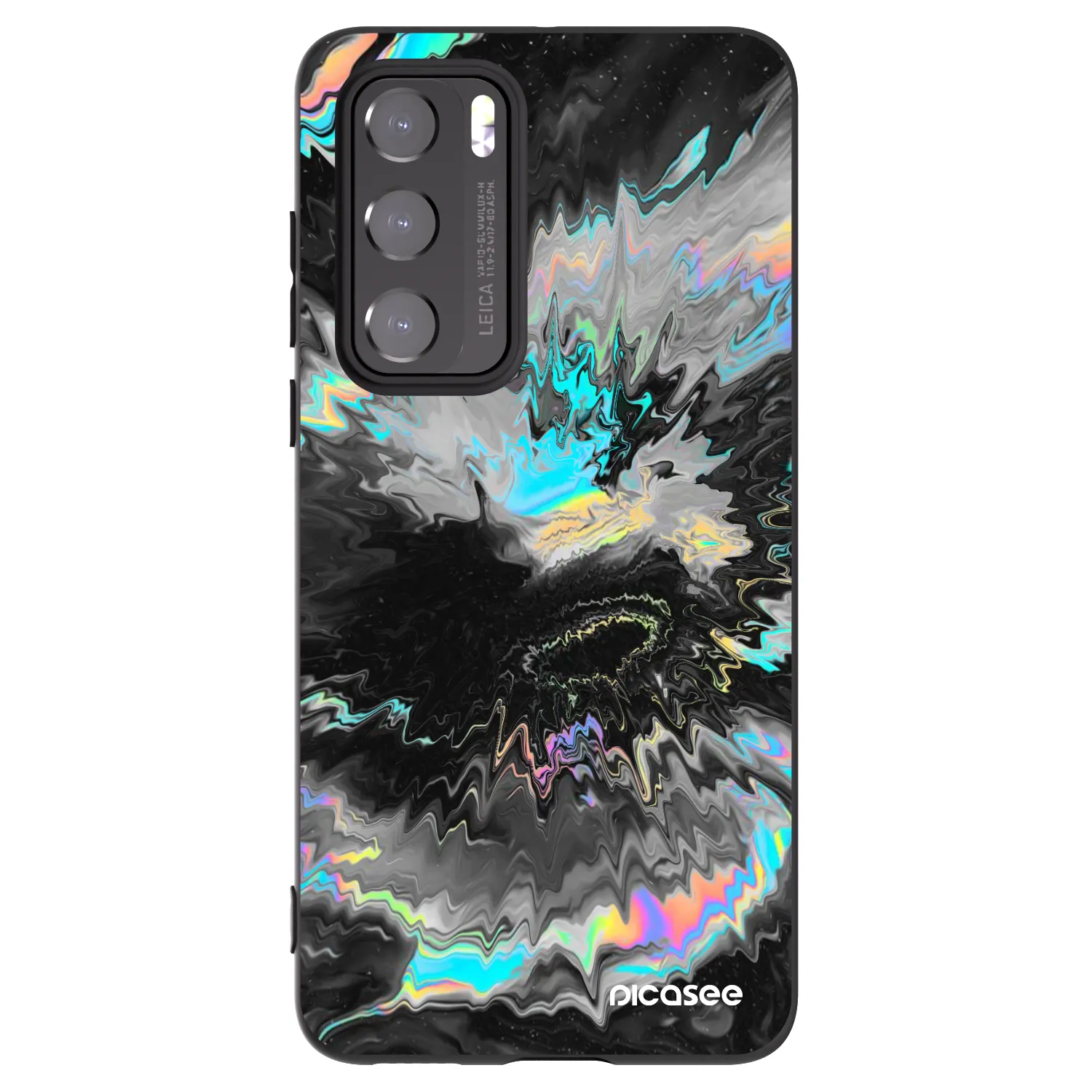 Picasee Μαύρη θήκη σιλικόνης για Huawei P40 - Magnetic