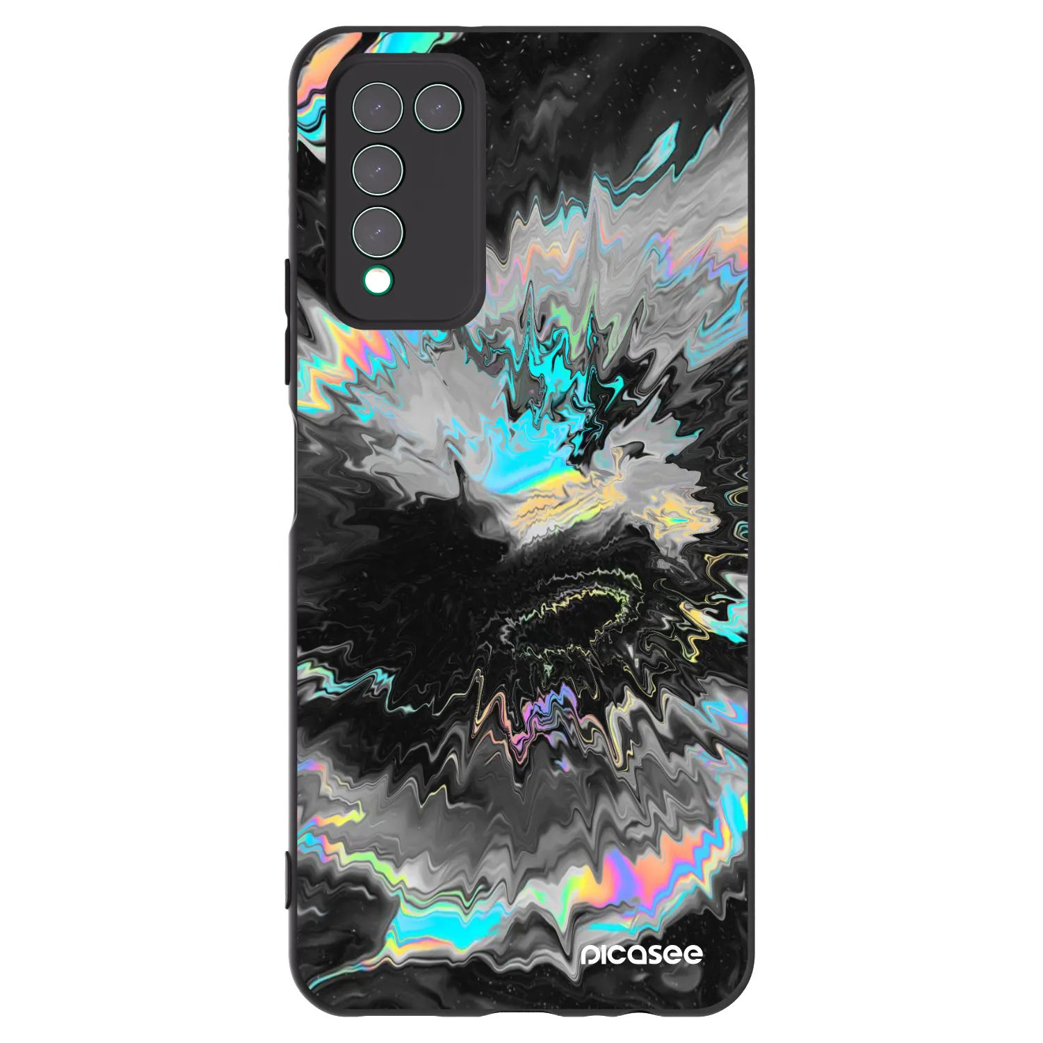 Picasee Μαύρη θήκη σιλικόνης για Honor 10X Lite - Magnetic