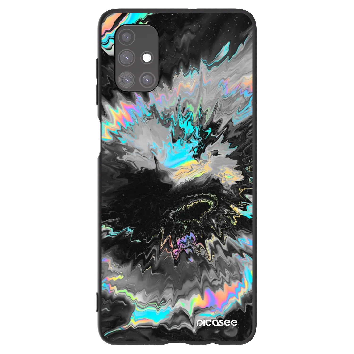 Picasee Μαύρη θήκη σιλικόνης για Samsung Galaxy M51 M515F - Magnetic