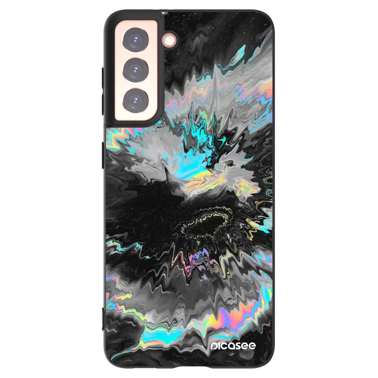 Picasee Μαύρη θήκη σιλικόνης για Samsung Galaxy S21 5G G991B - Magnetic