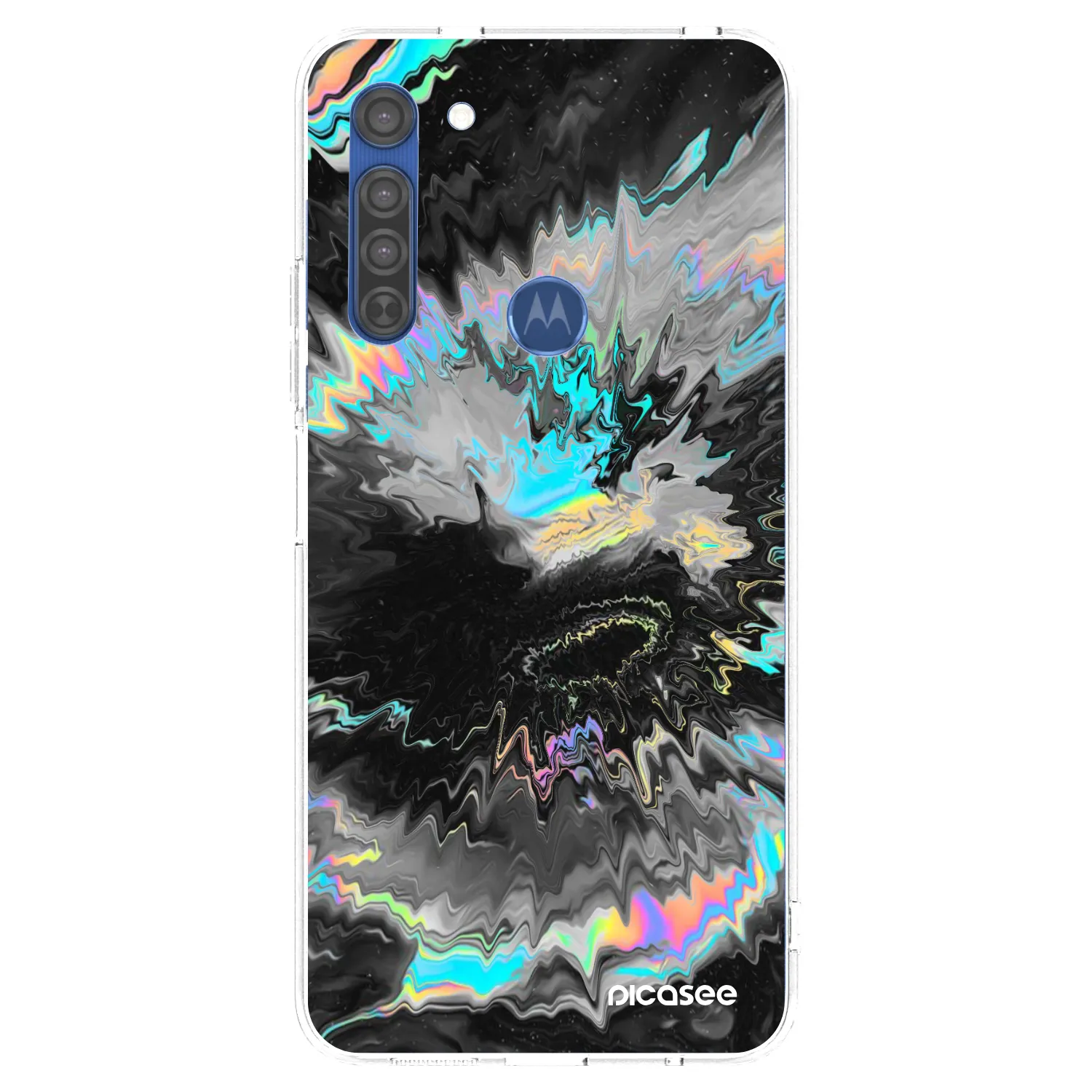 Picasee διαφανής θήκη σιλικόνης Motorola Moto G8 - Magnetic