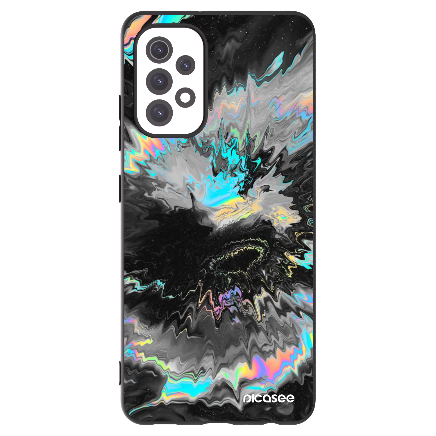 Picasee Μαύρη θήκη σιλικόνης για Samsung Galaxy A32 5G A326B - Magnetic