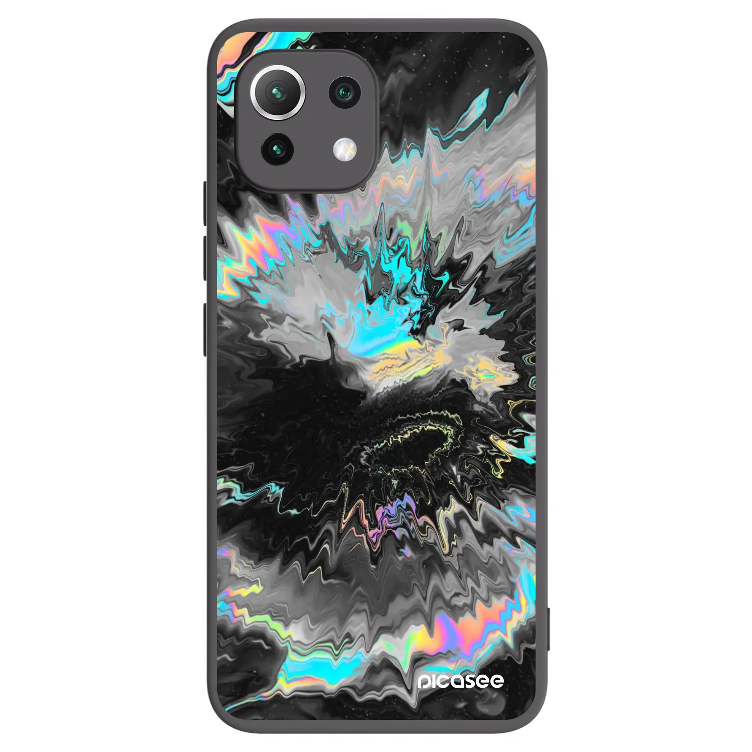 Picasee Μαύρη θήκη σιλικόνης για Xiaomi Mi 11 Lite - Magnetic