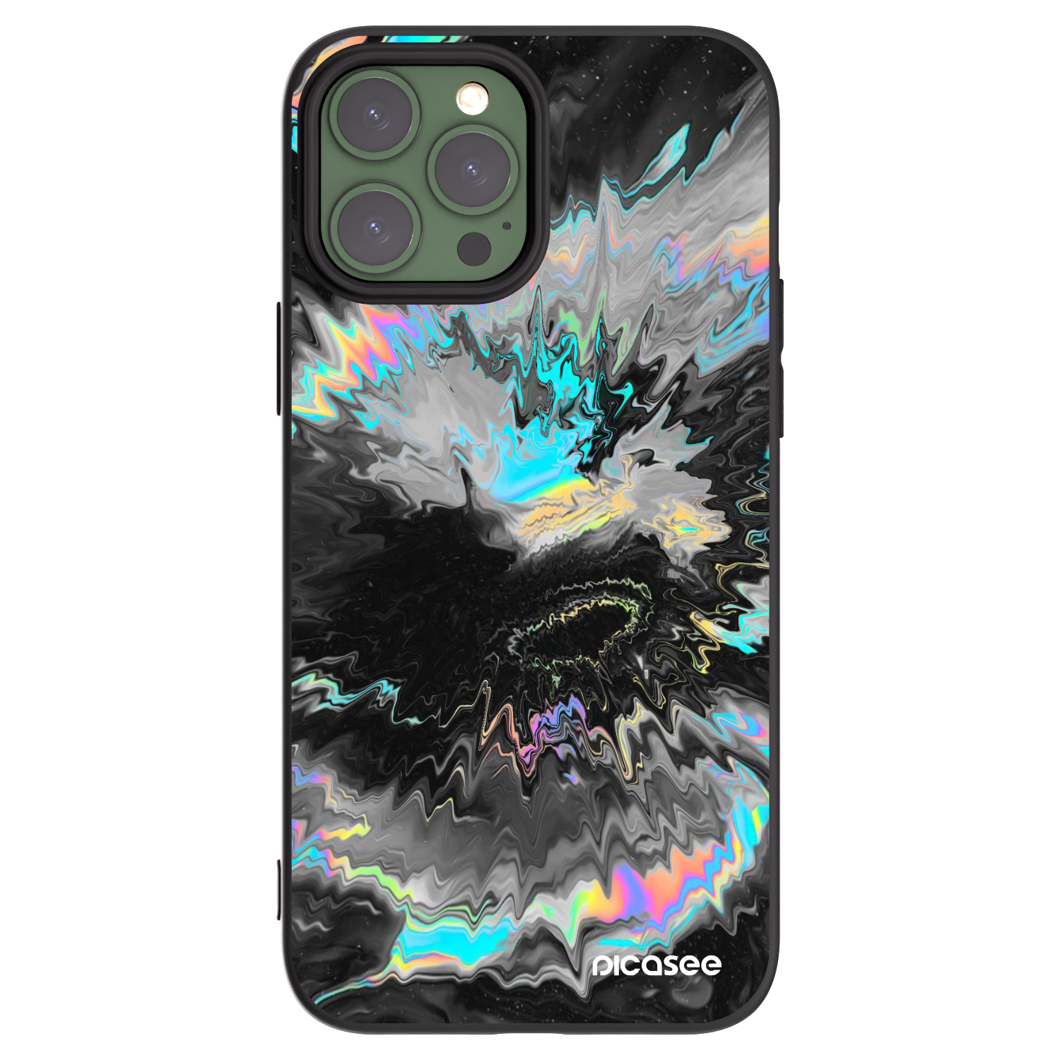 Picasee Μαύρη θήκη σιλικόνης για Apple iPhone 13 Pro Max - Magnetic