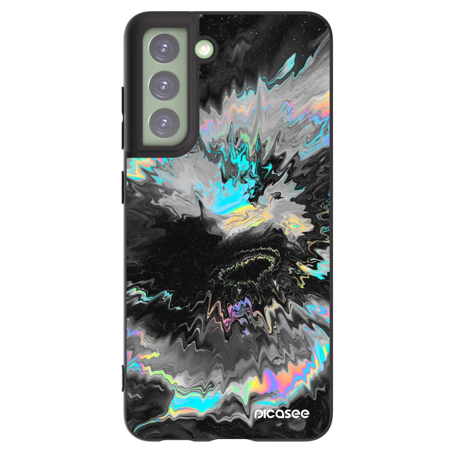 Picasee Μαύρη θήκη σιλικόνης για Samsung Galaxy S21 FE 5G - Magnetic