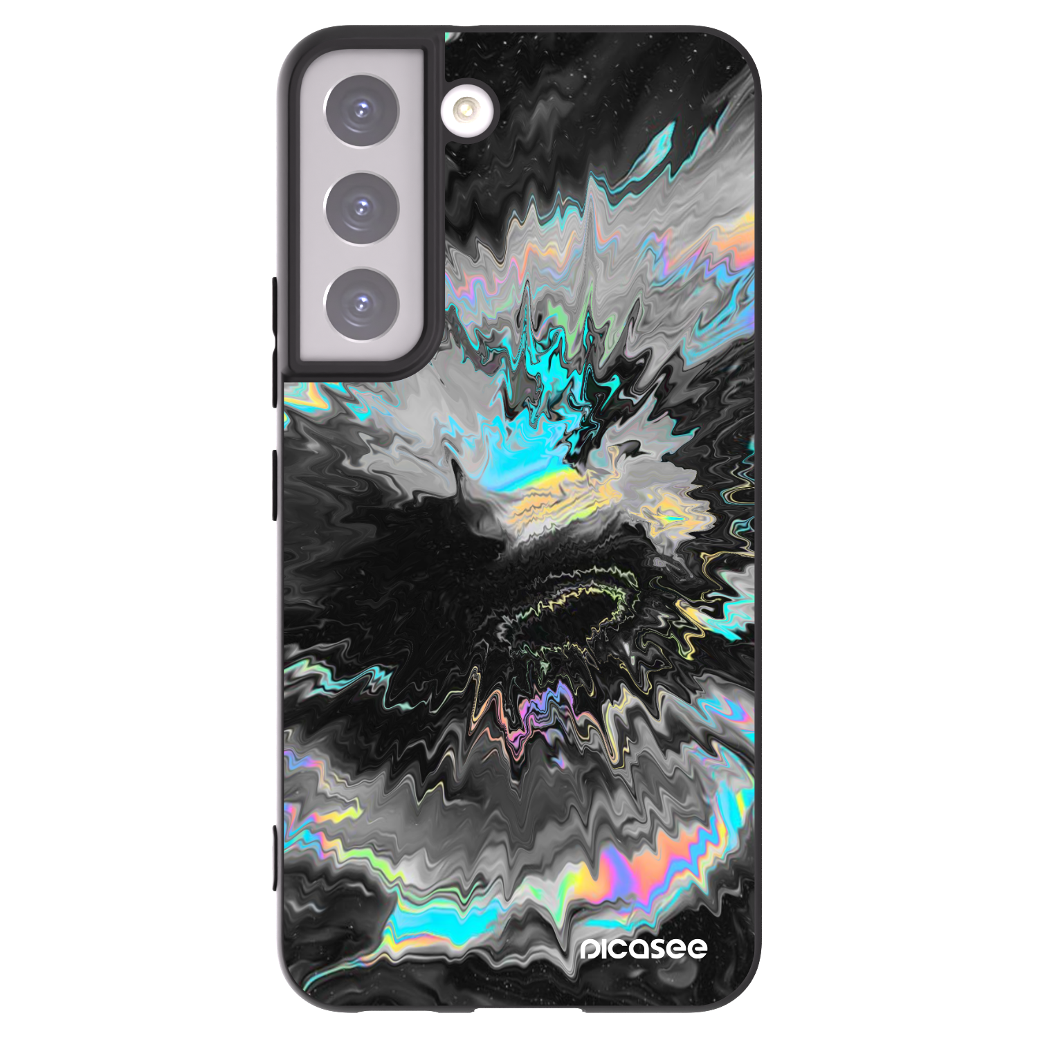 Picasee Μαύρη θήκη σιλικόνης για Samsung Galaxy S22 5G - Magnetic