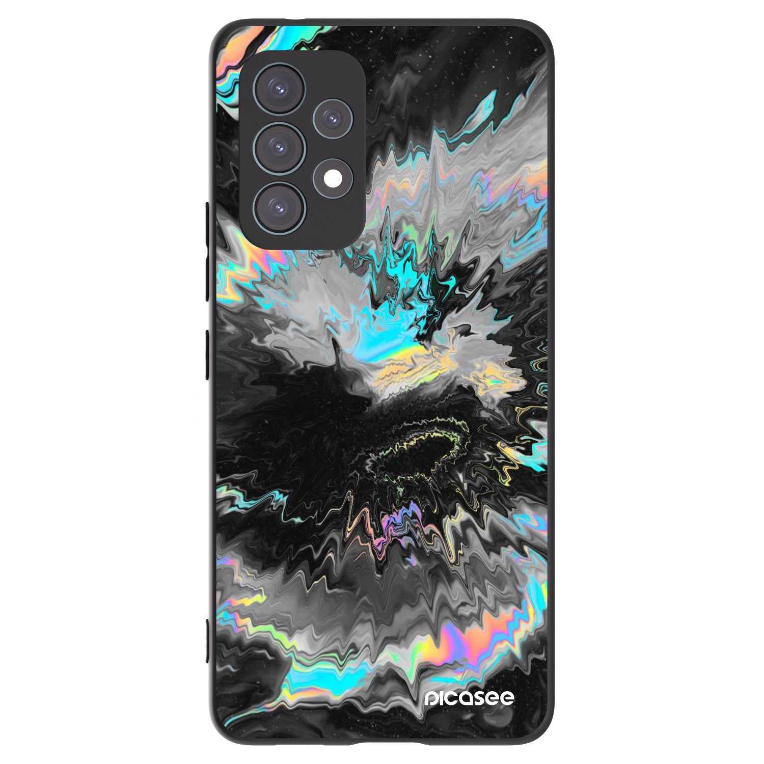 Picasee Μαύρη θήκη σιλικόνης για Samsung Galaxy A53 5G A536 - Magnetic