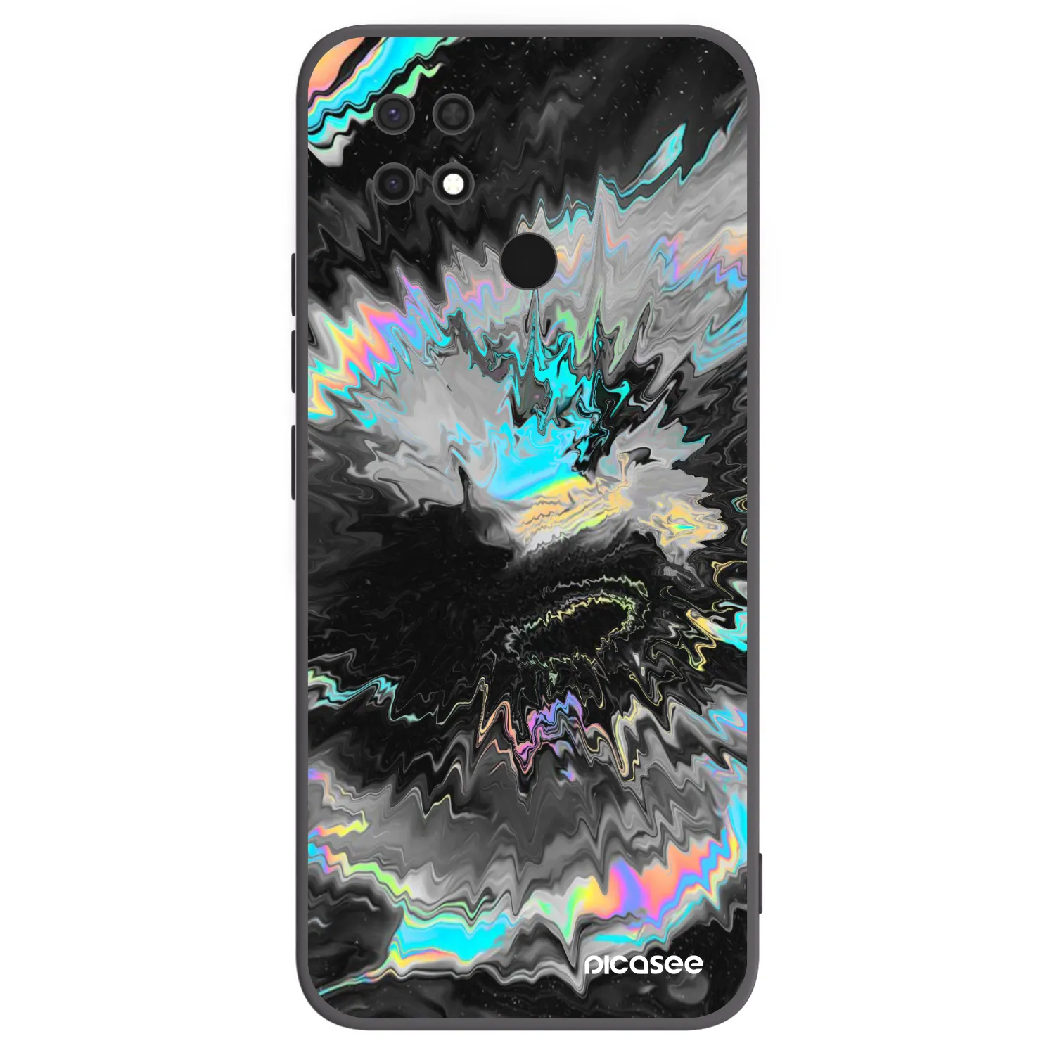 Picasee Μαύρη θήκη σιλικόνης για Xiaomi Redmi 10C - Magnetic