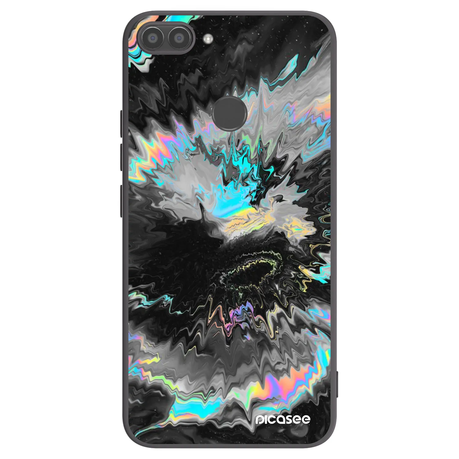 Picasee Μαύρη θήκη σιλικόνης για Huawei P Smart - Magnetic