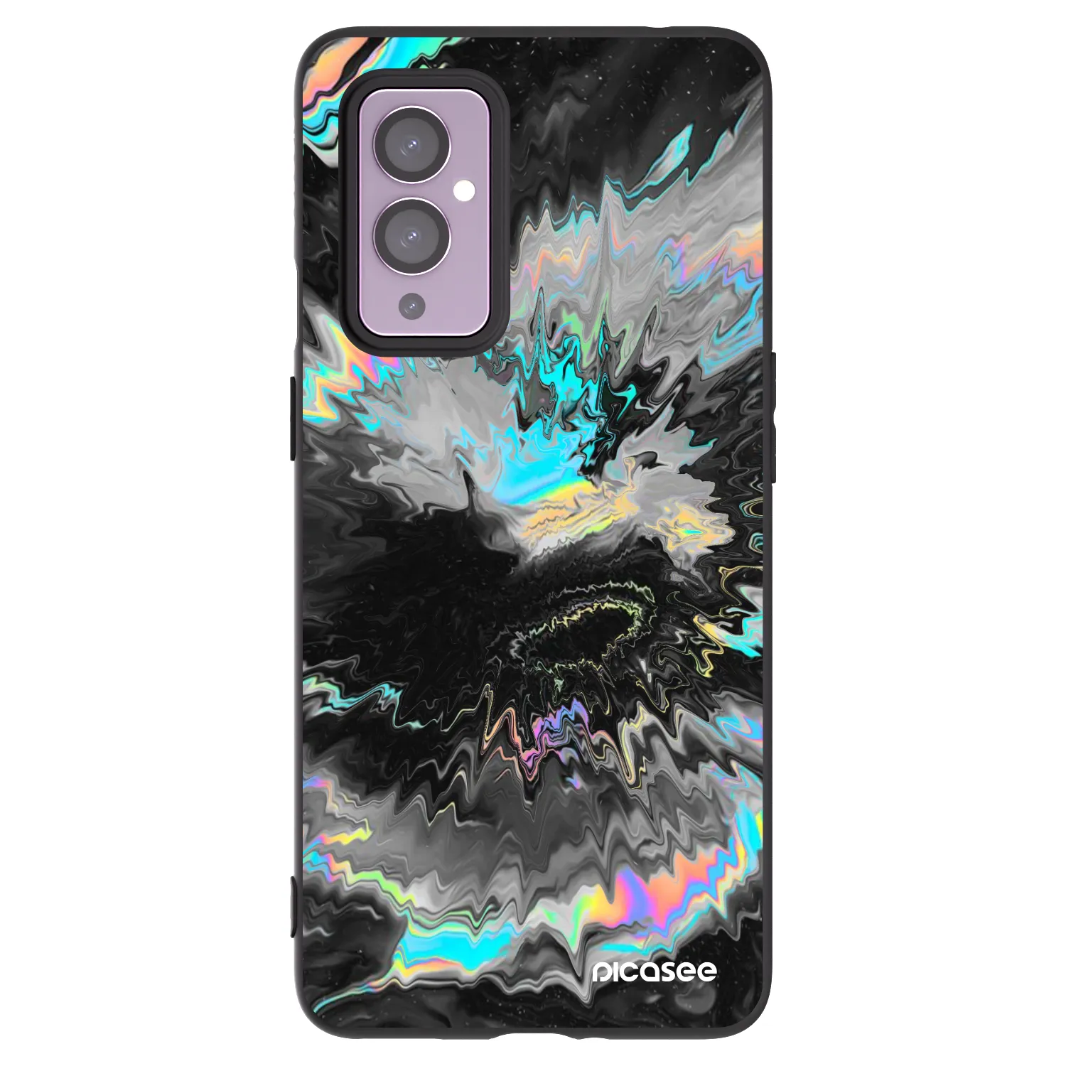 Picasee Μαύρη θήκη σιλικόνης για OnePlus 9 - Magnetic