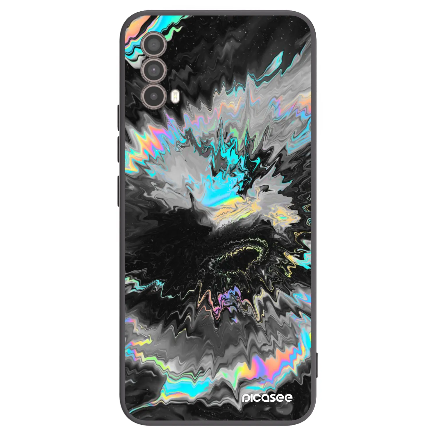 Picasee Μαύρη θήκη σιλικόνης για Motorola Moto E40 - Magnetic