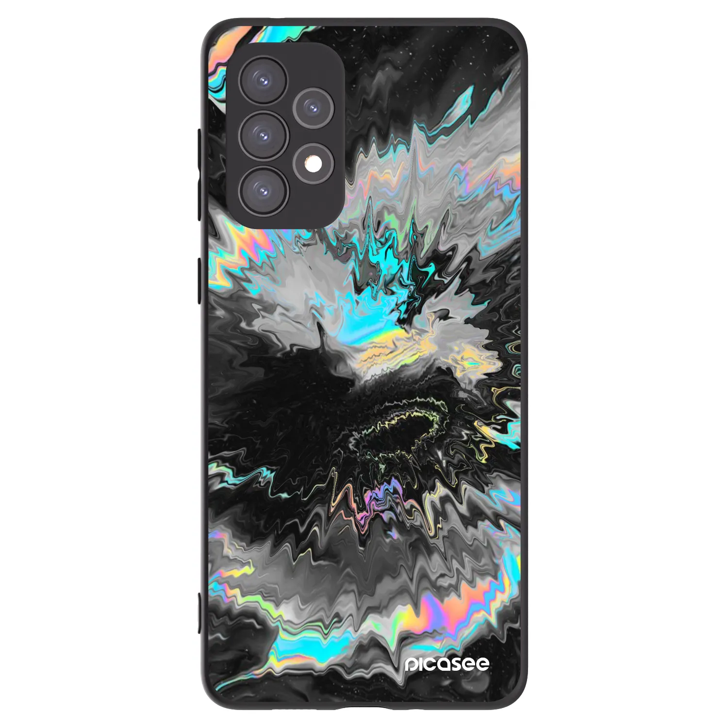 Picasee Μαύρη θήκη σιλικόνης για Samsung Galaxy A73 5G - Magnetic