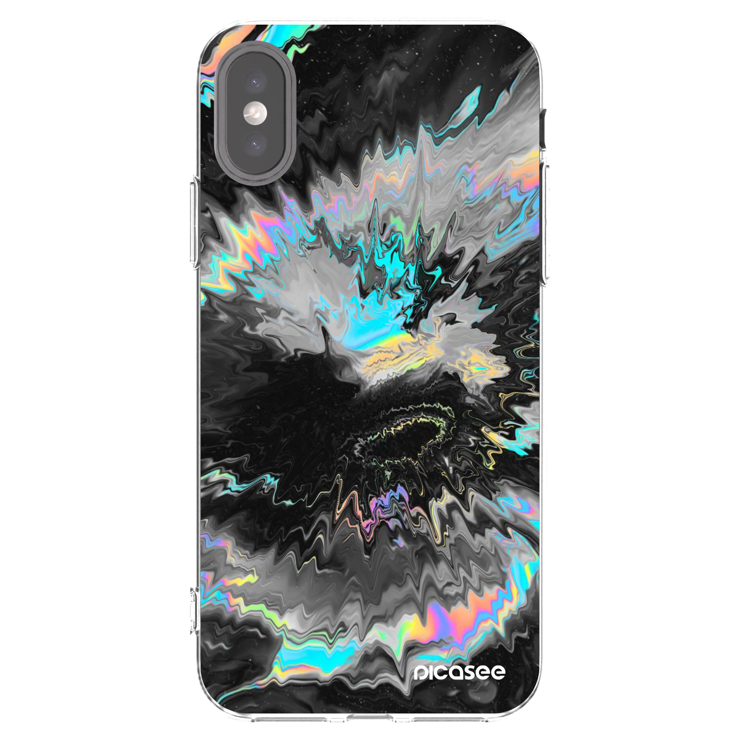 Picasee διαφανής θήκη σιλικόνης Apple iPhone X/XS - Magnetic
