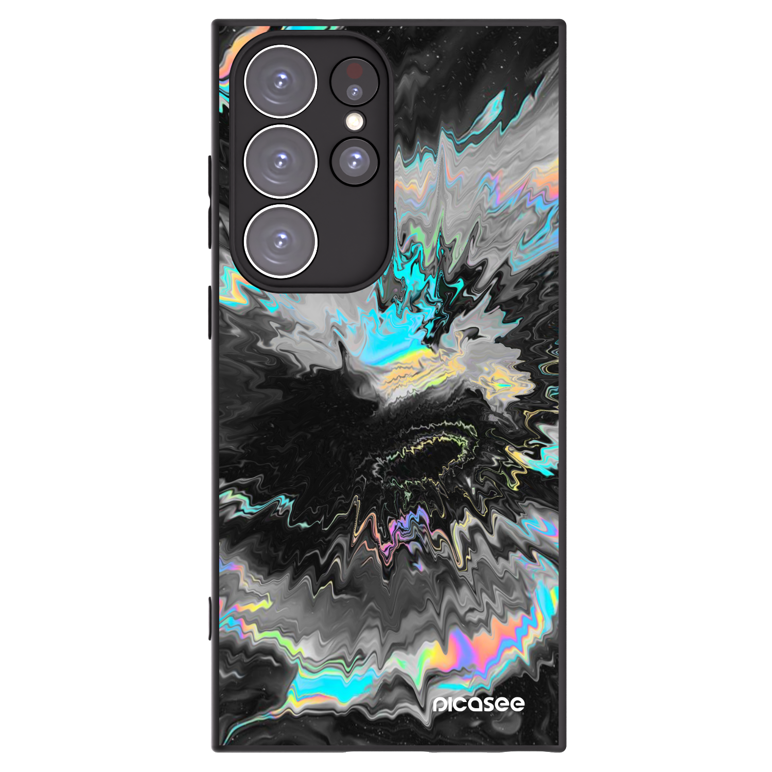 Picasee Μαύρη θήκη σιλικόνης για Samsung Galaxy S23 Ultra 5G - Magnetic