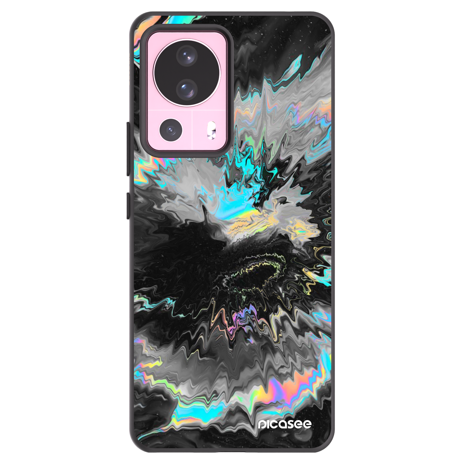 Picasee Μαύρη θήκη σιλικόνης για Xiaomi 13 Lite - Magnetic