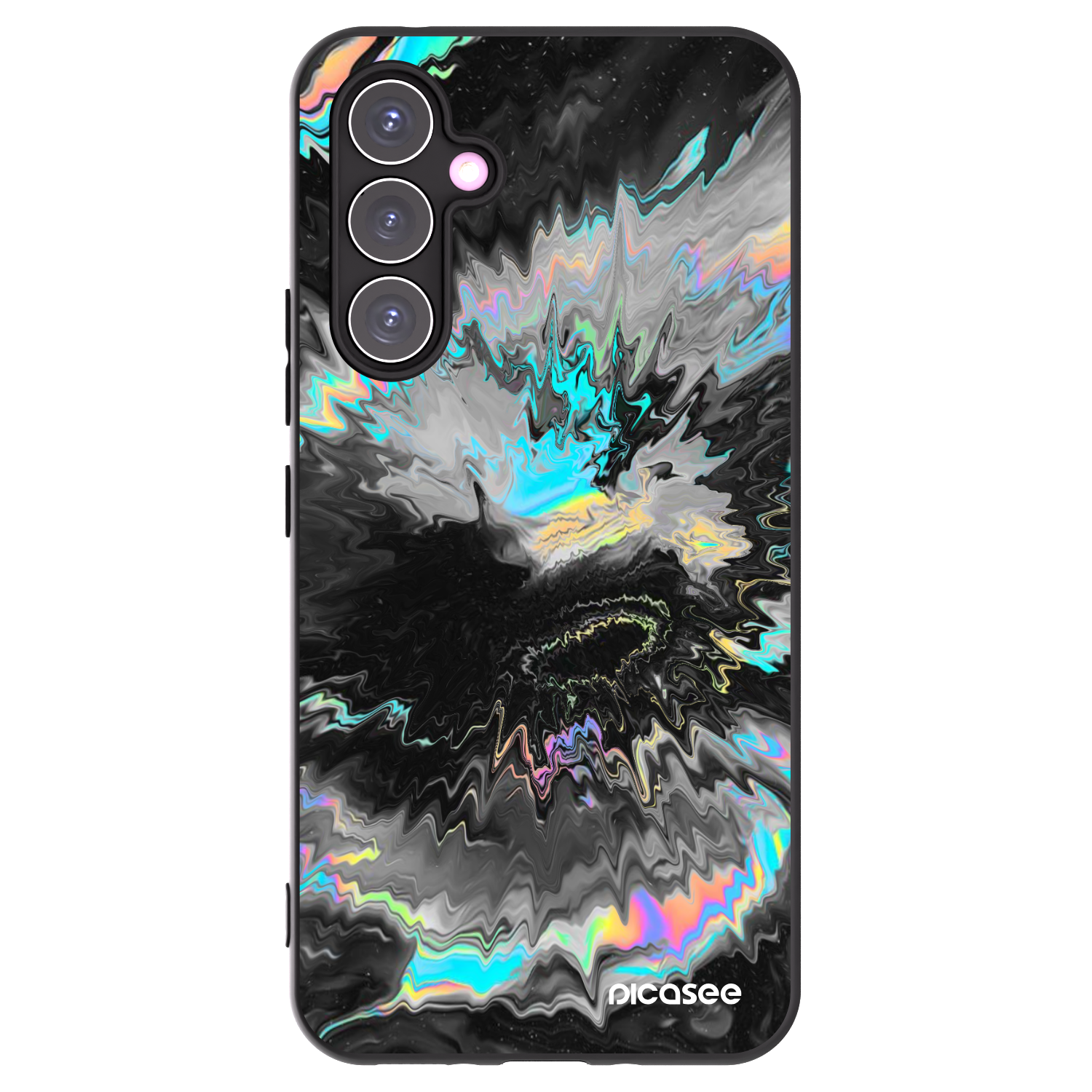 Picasee Μαύρη θήκη σιλικόνης για Samsung Galaxy A54 5G A546B - Magnetic