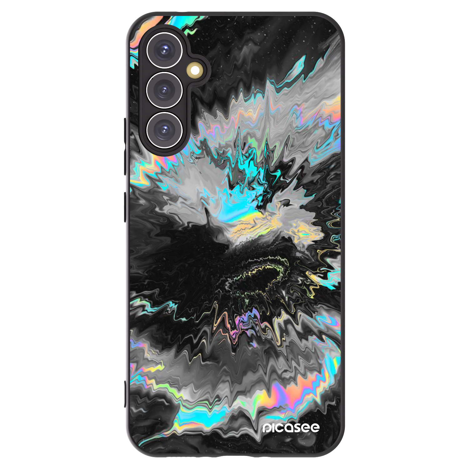 Picasee Μαύρη θήκη σιλικόνης για Samsung Galaxy A34 5G A346B - Magnetic