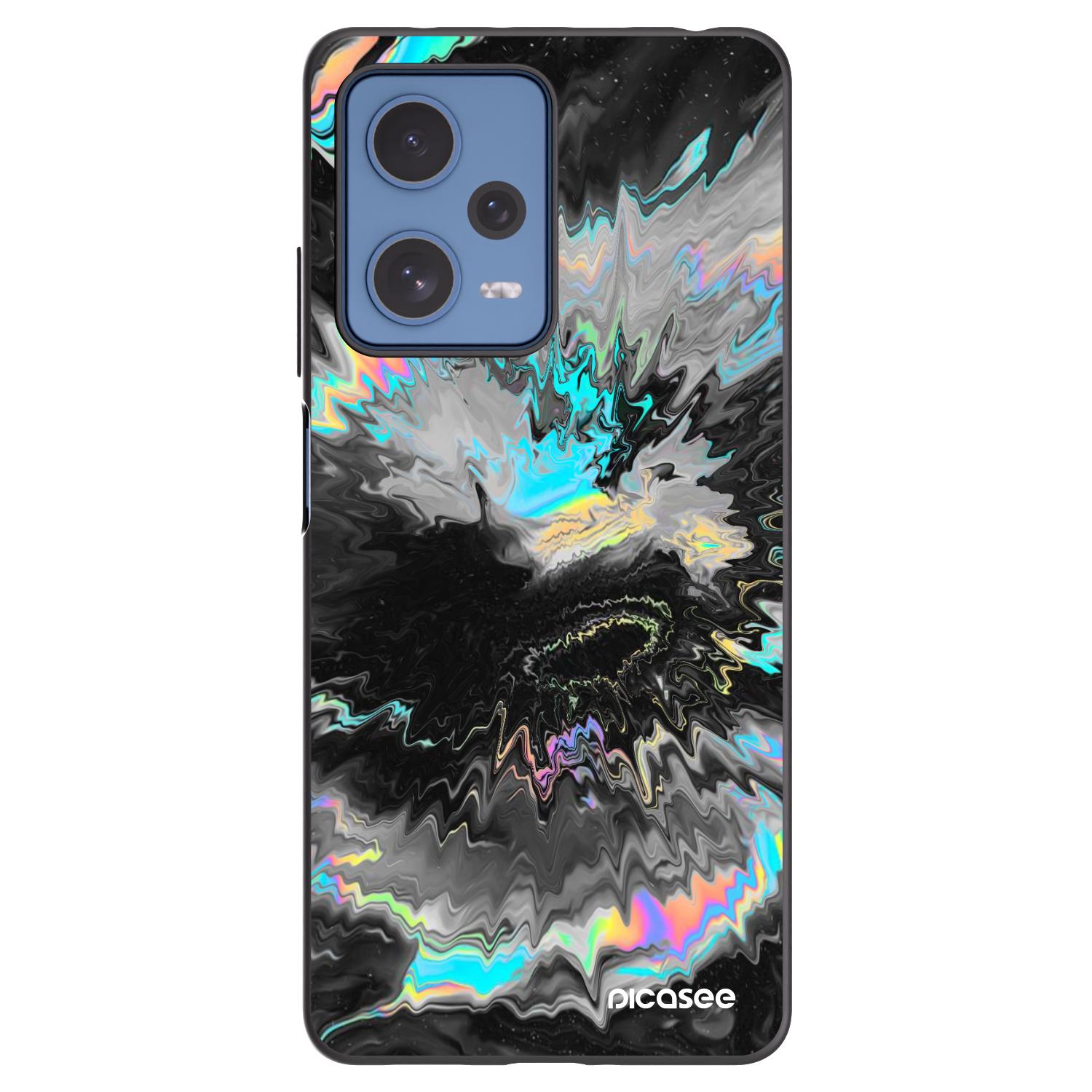 Picasee Μαύρη θήκη σιλικόνης για Xiaomi Redmi Note 12 Pro 5G - Magnetic