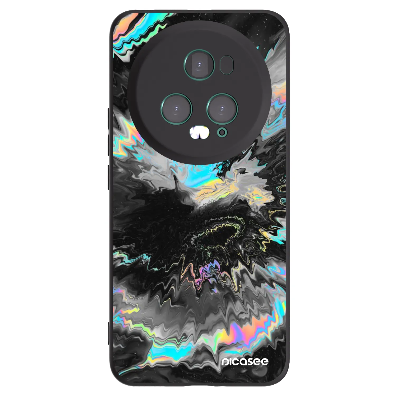Picasee Μαύρη θήκη σιλικόνης για Honor Magic5 Pro - Magnetic