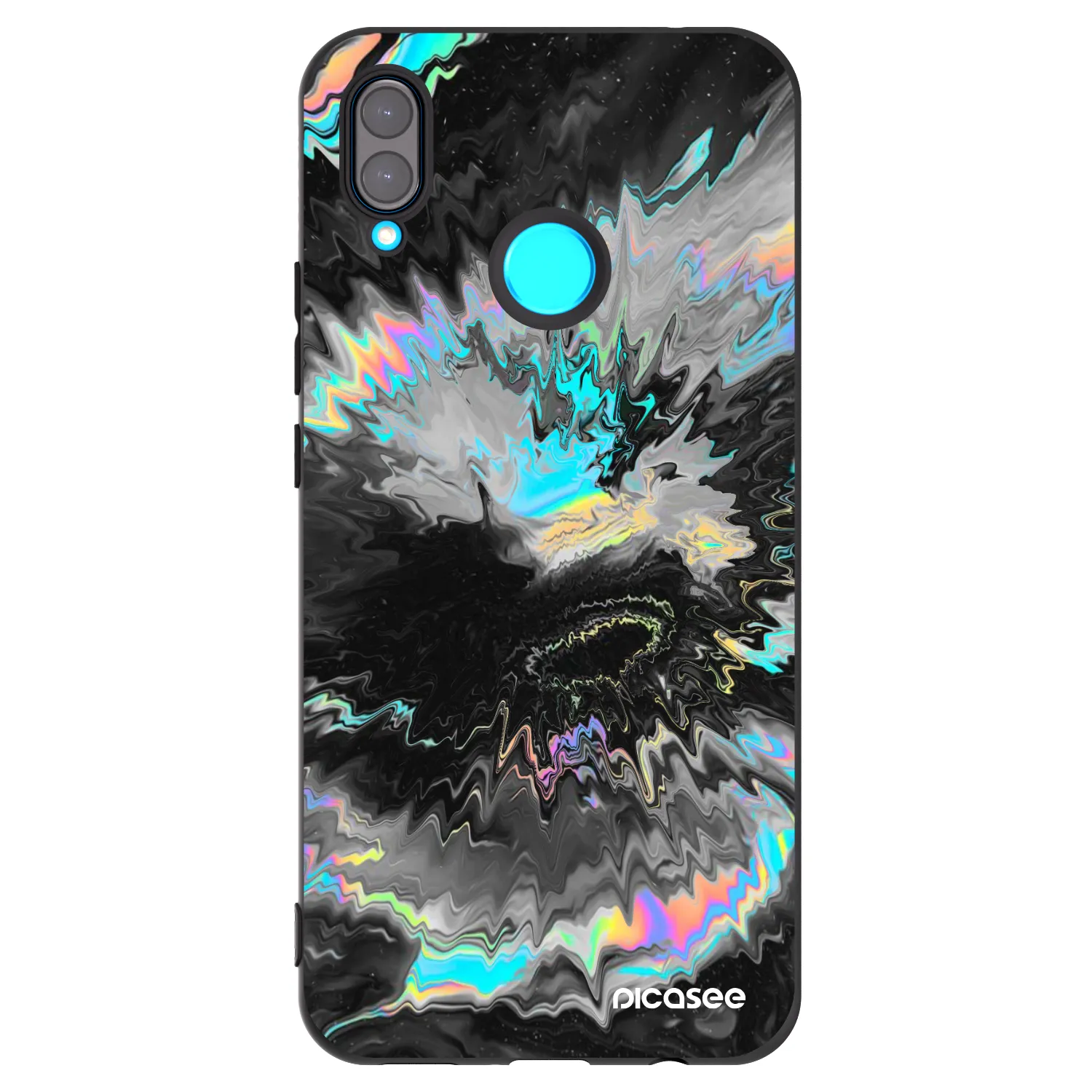 Picasee Μαύρη θήκη σιλικόνης για Huawei Nova 3 - Magnetic