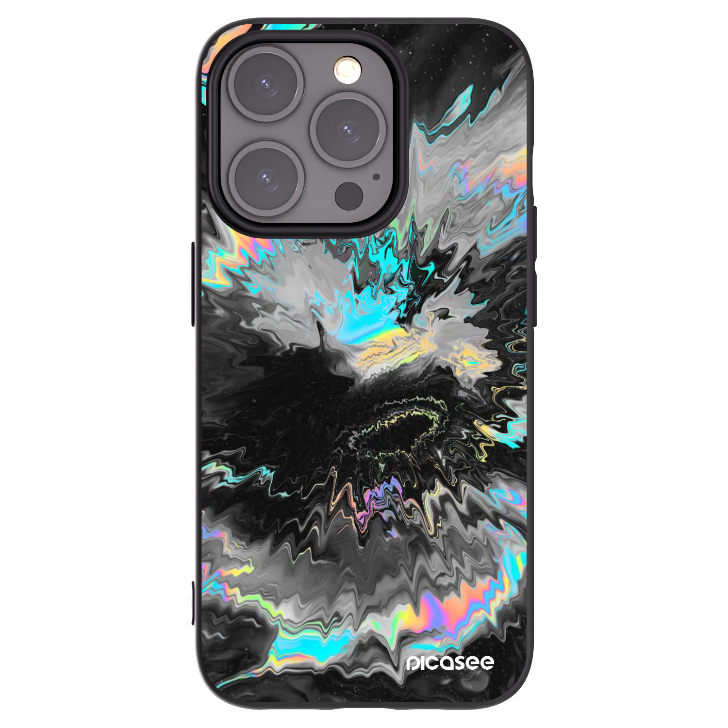 Picasee Μαύρη θήκη σιλικόνης για Apple iPhone 15 Pro - Magnetic