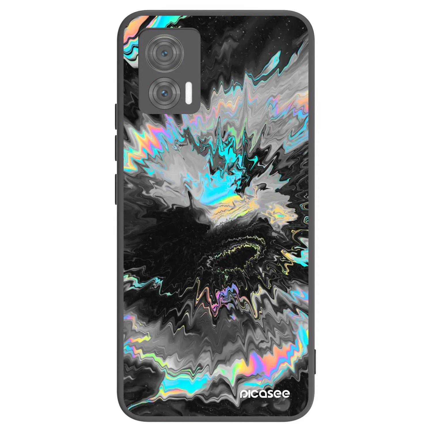 Picasee Μαύρη θήκη σιλικόνης για Motorola Edge 30 Neo - Magnetic