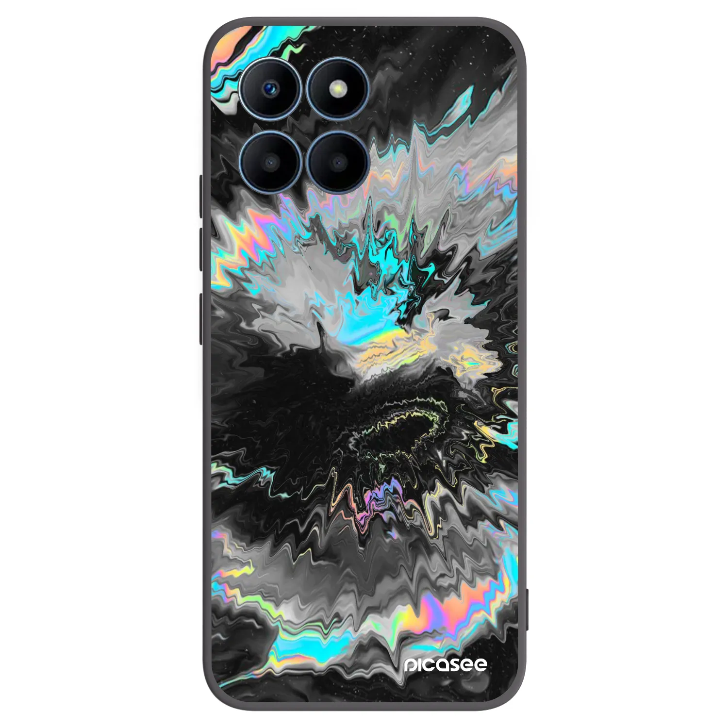 Picasee Μαύρη θήκη σιλικόνης για Honor 70 Lite - Magnetic
