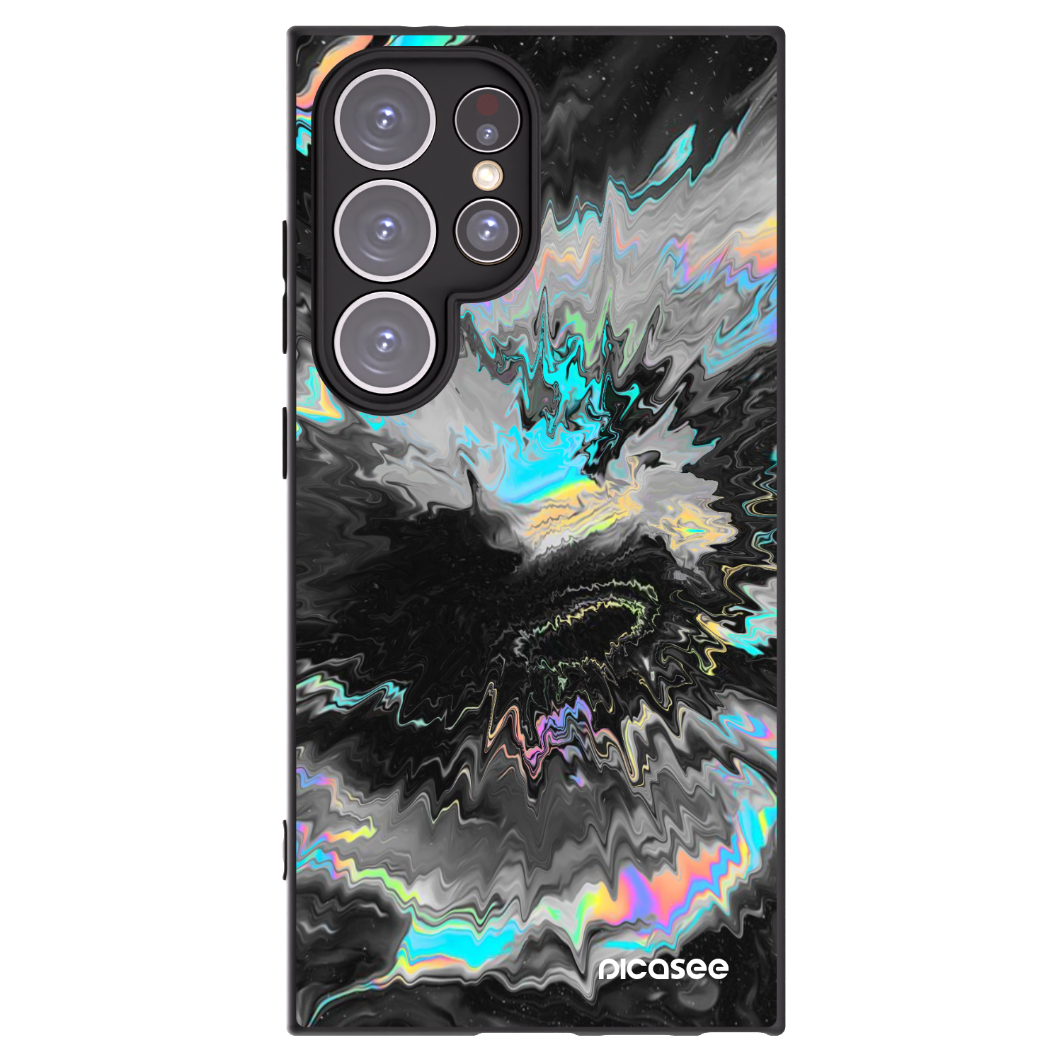 Picasee Μαύρη θήκη σιλικόνης για Samsung Galaxy S24 Ultra S928B 5G - Magnetic