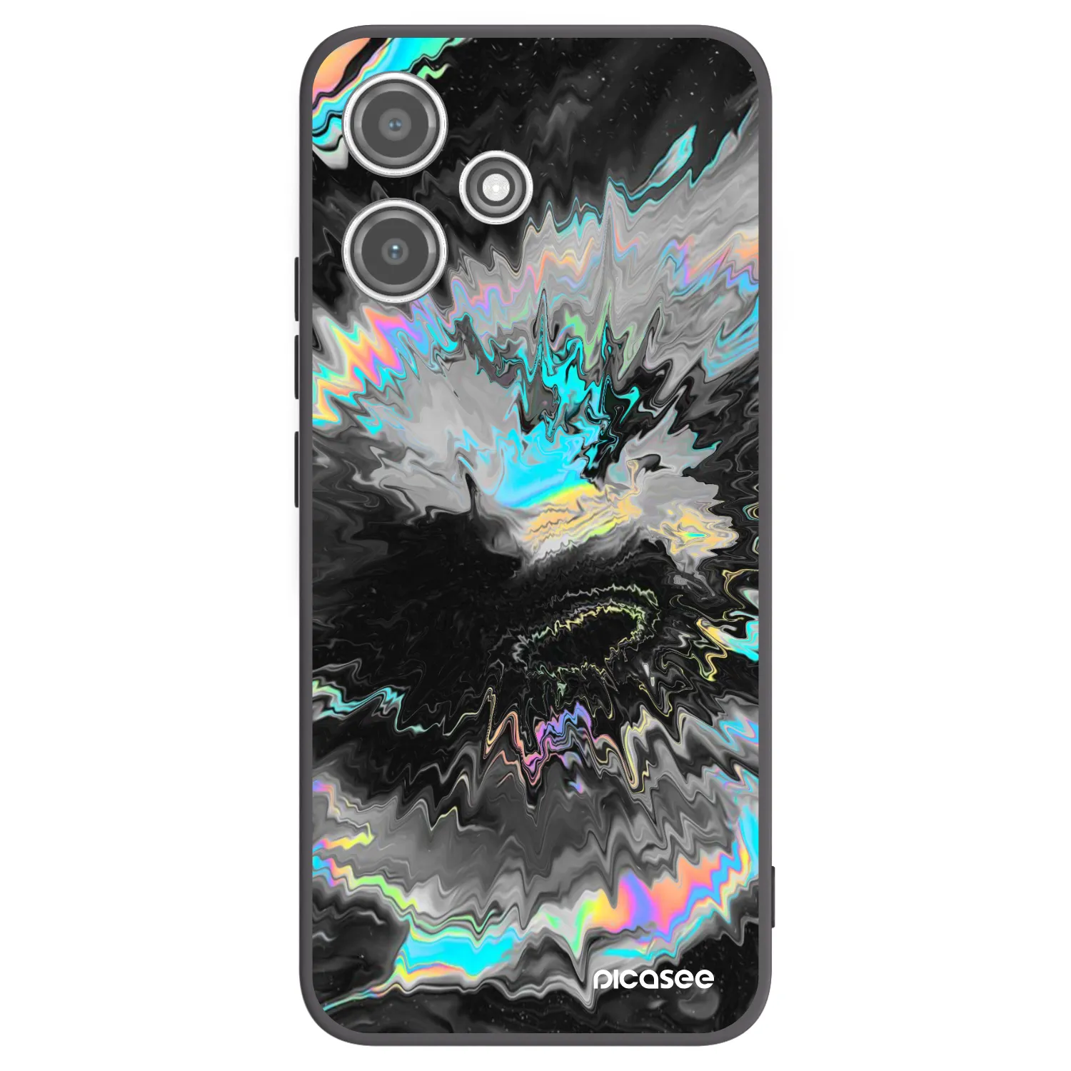 Picasee Μαύρη θήκη σιλικόνης για Xiaomi Redmi 12 5G - Magnetic