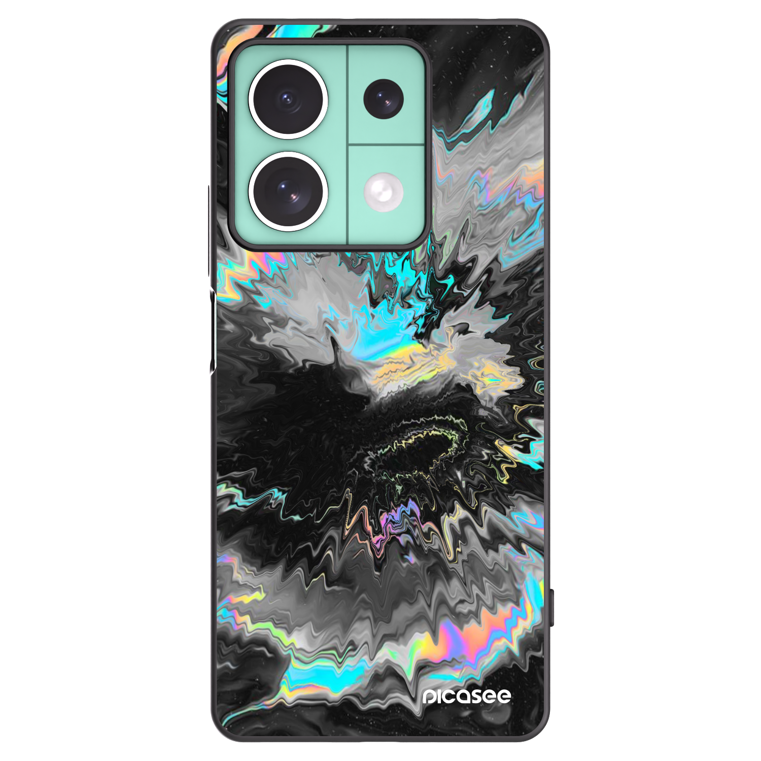 Picasee Μαύρη θήκη σιλικόνης για Xiaomi Redmi Note 13 5G - Magnetic