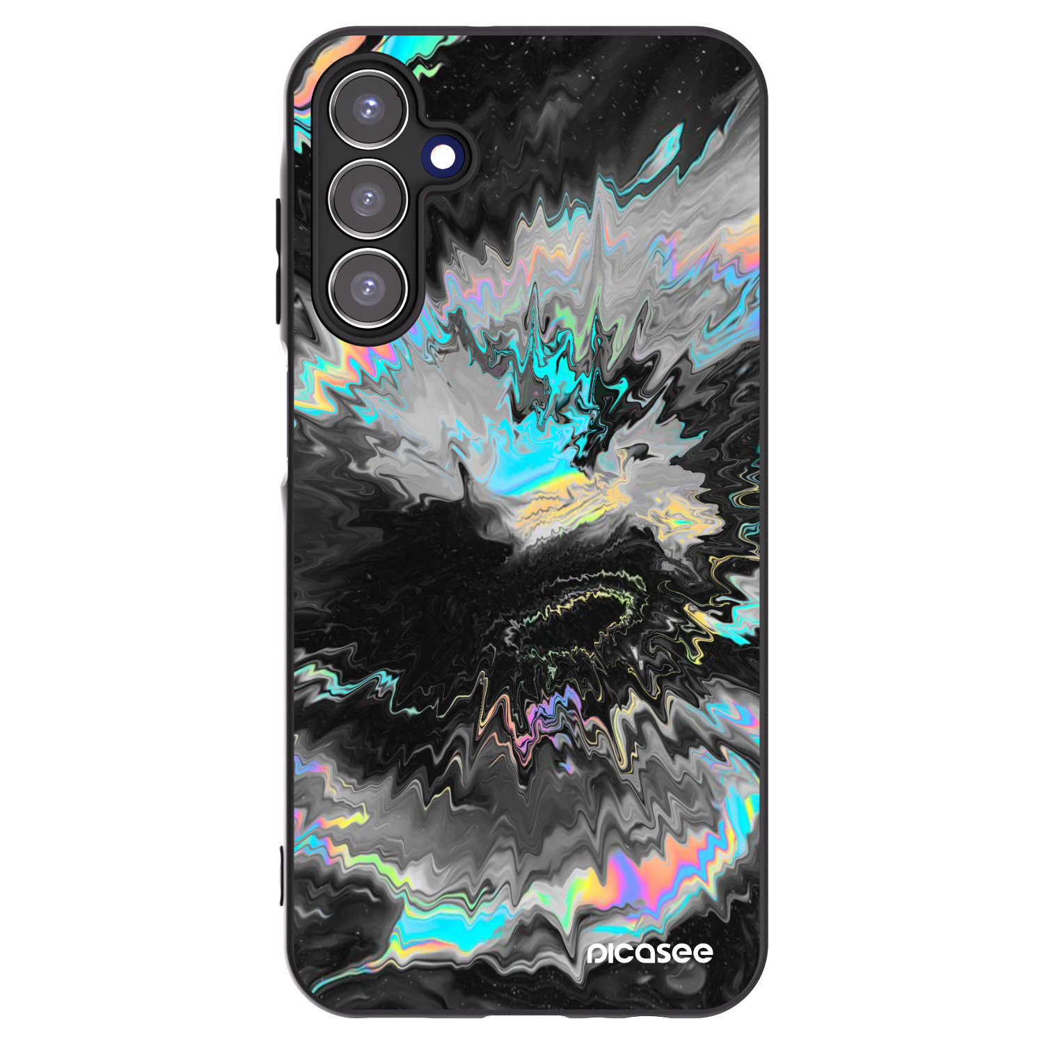 Picasee Μαύρη θήκη σιλικόνης για Samsung Galaxy A15 A155F 4G - Magnetic