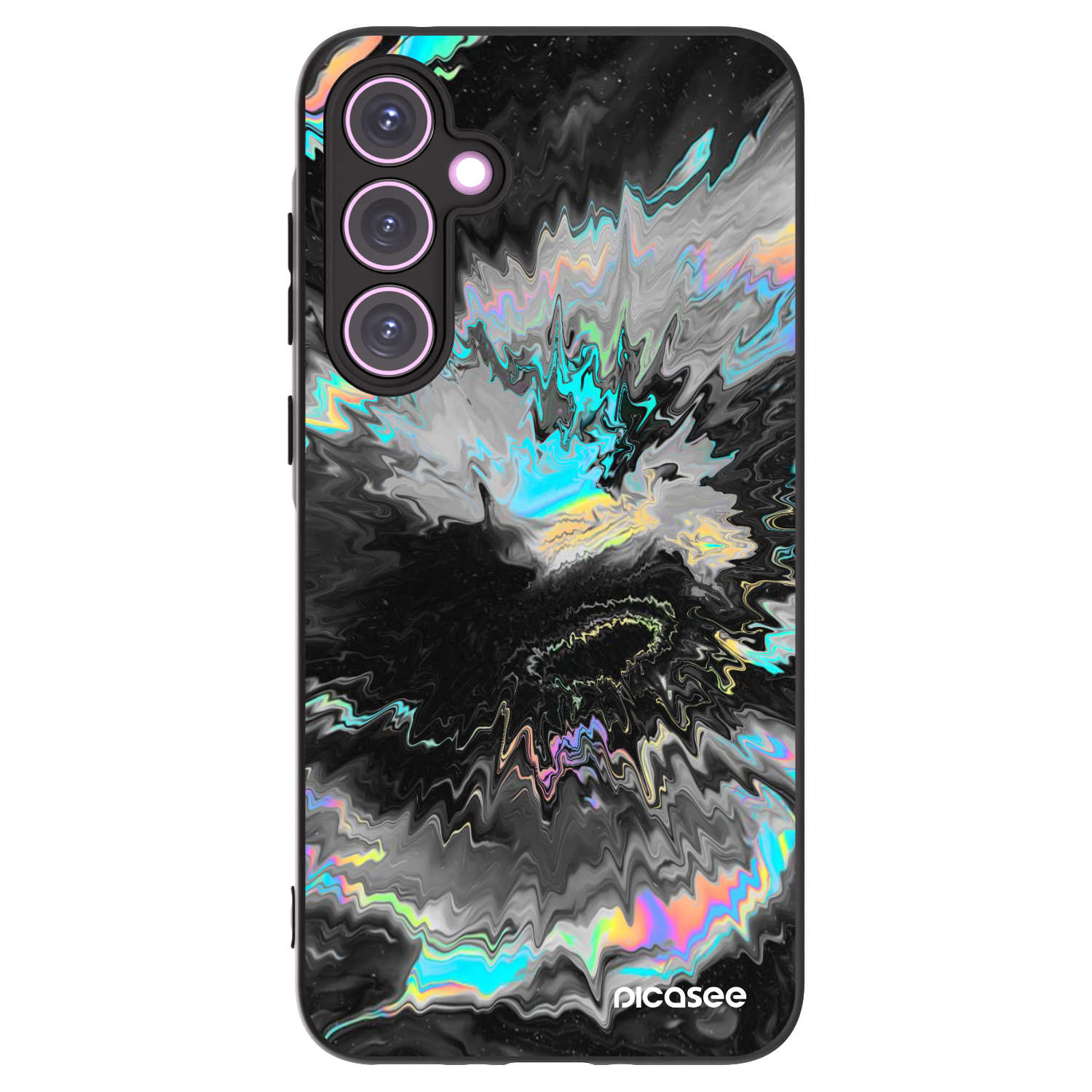 Picasee Μαύρη θήκη σιλικόνης για Samsung Galaxy A35 5G A356B - Magnetic