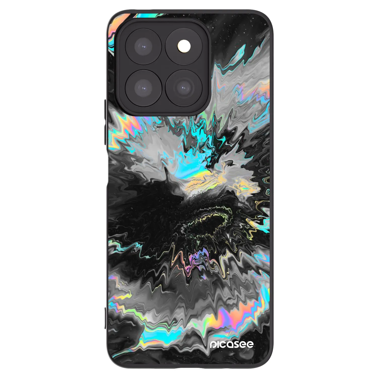 Picasee Μαύρη θήκη σιλικόνης για Honor X8b - Magnetic
