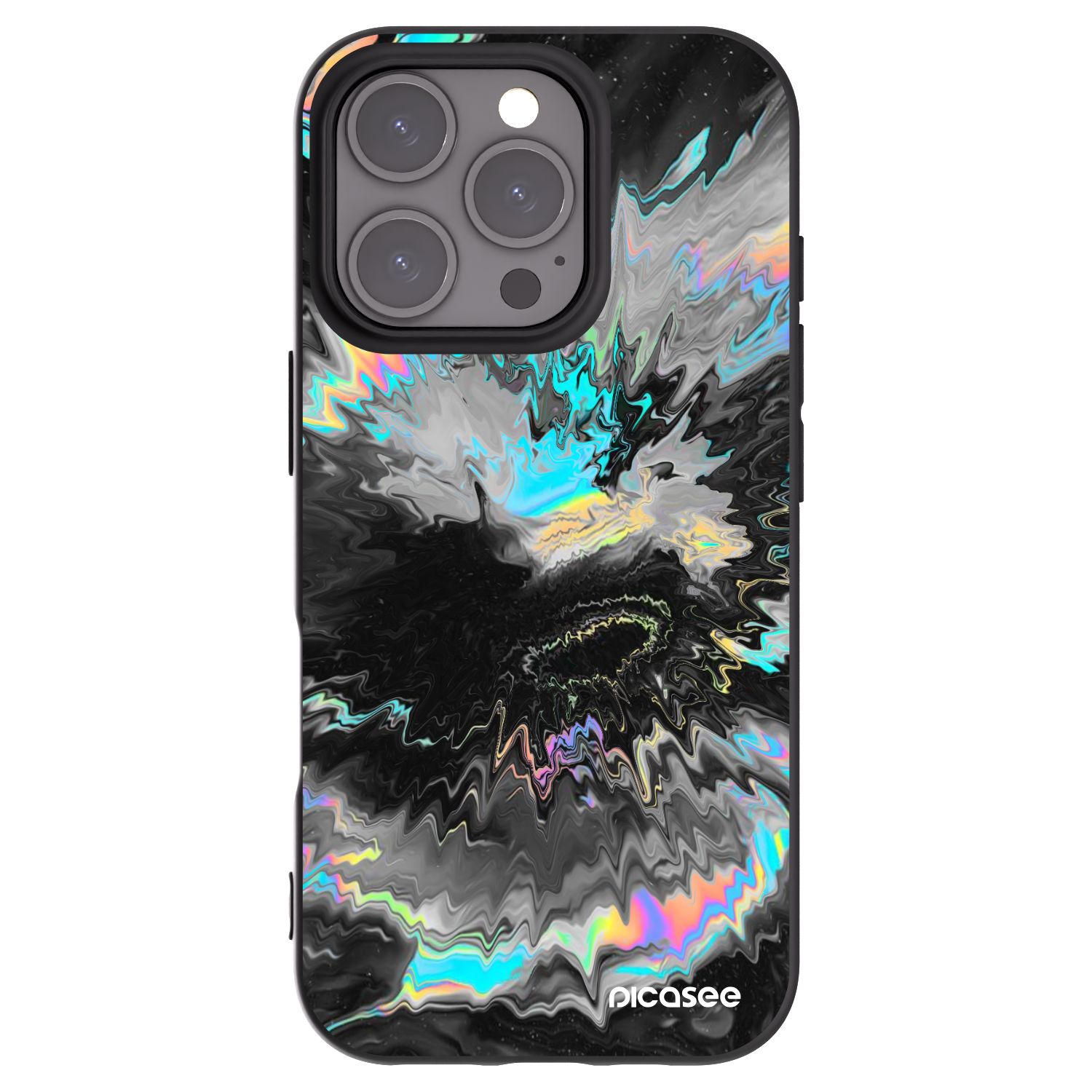 Picasee Μαύρη θήκη σιλικόνης για Apple iPhone 16 Pro - Magnetic