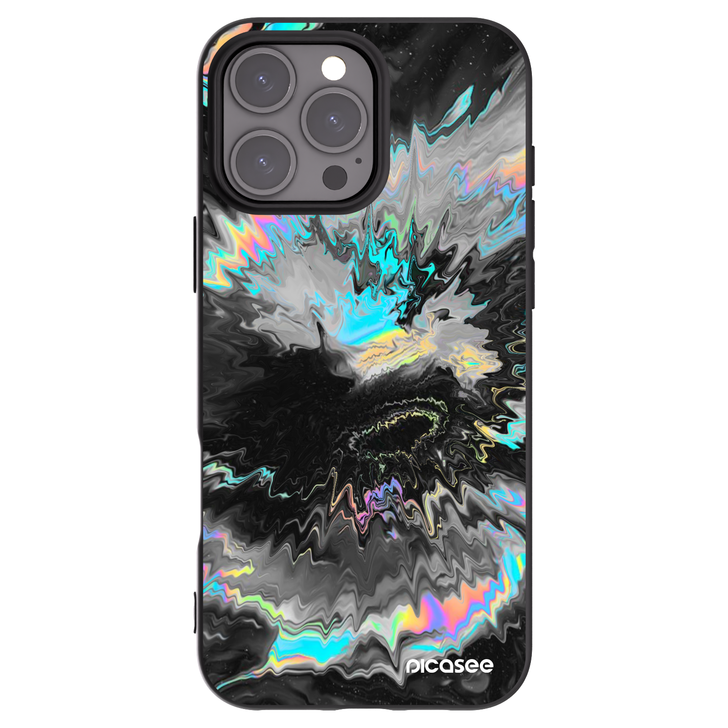Picasee Μαύρη θήκη σιλικόνης για Apple iPhone 16 Pro Max - Magnetic