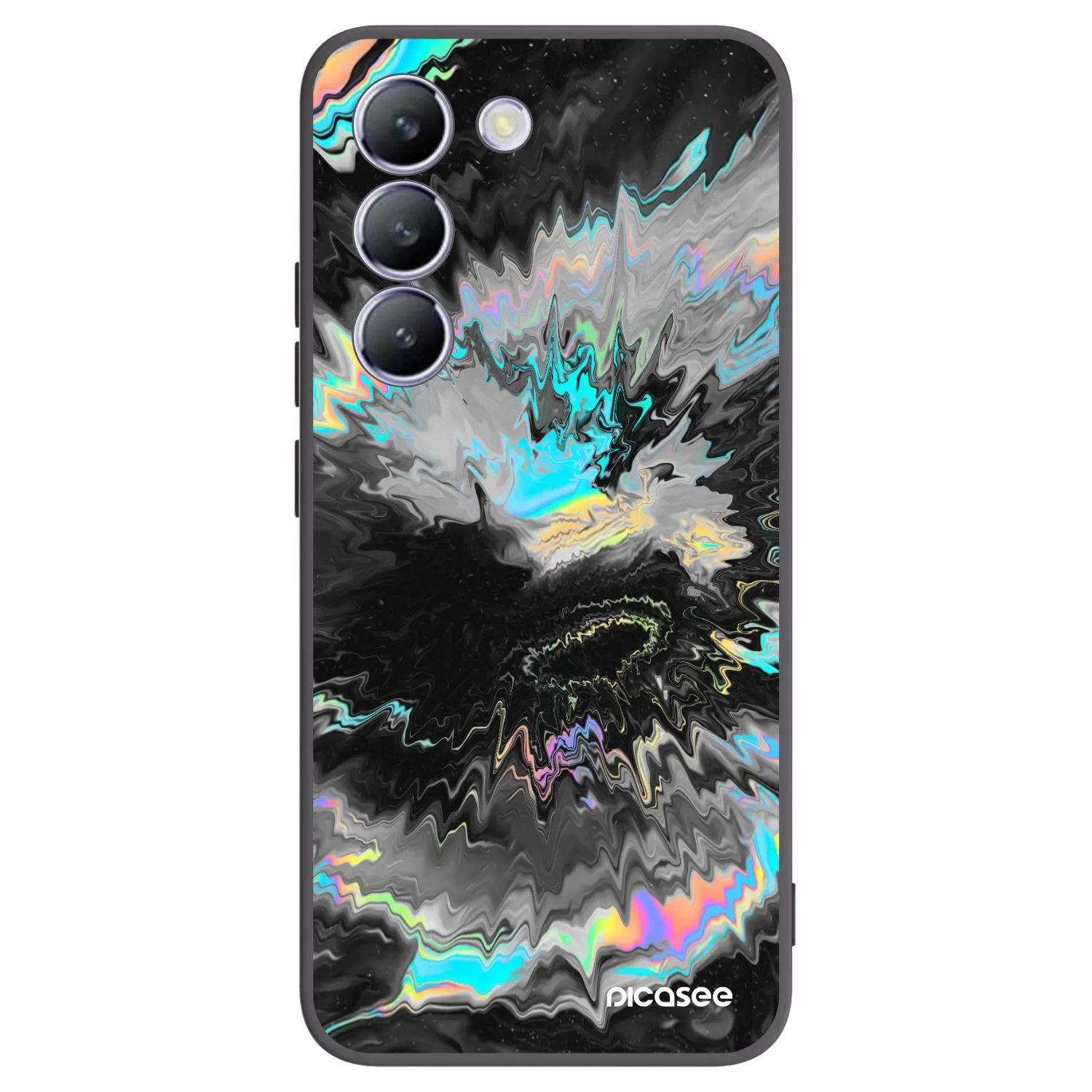 Picasee Μαύρη θήκη σιλικόνης για Vivo V40 SE 5G - Magnetic